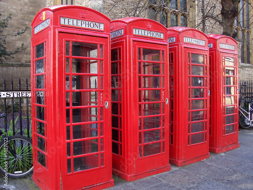 Cabinas de telefono en Inglaterra
