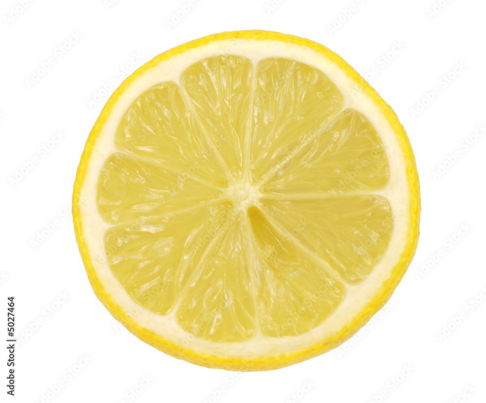 Lemon sliced in half isolated on white back ground. Lemon sliced in half isolated on white back ground.