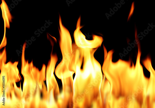 fire flame in blak-3