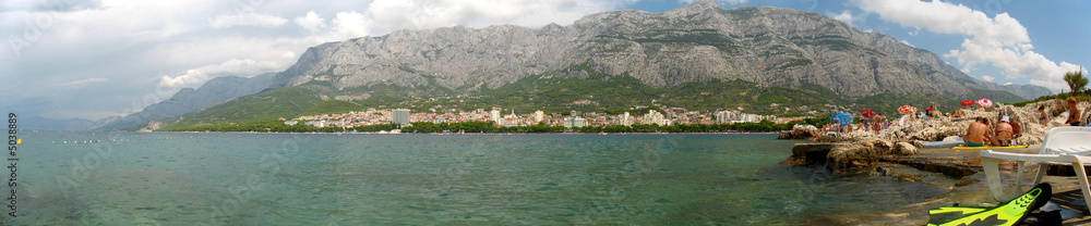 Fototapeta premium Panorama of Makarska