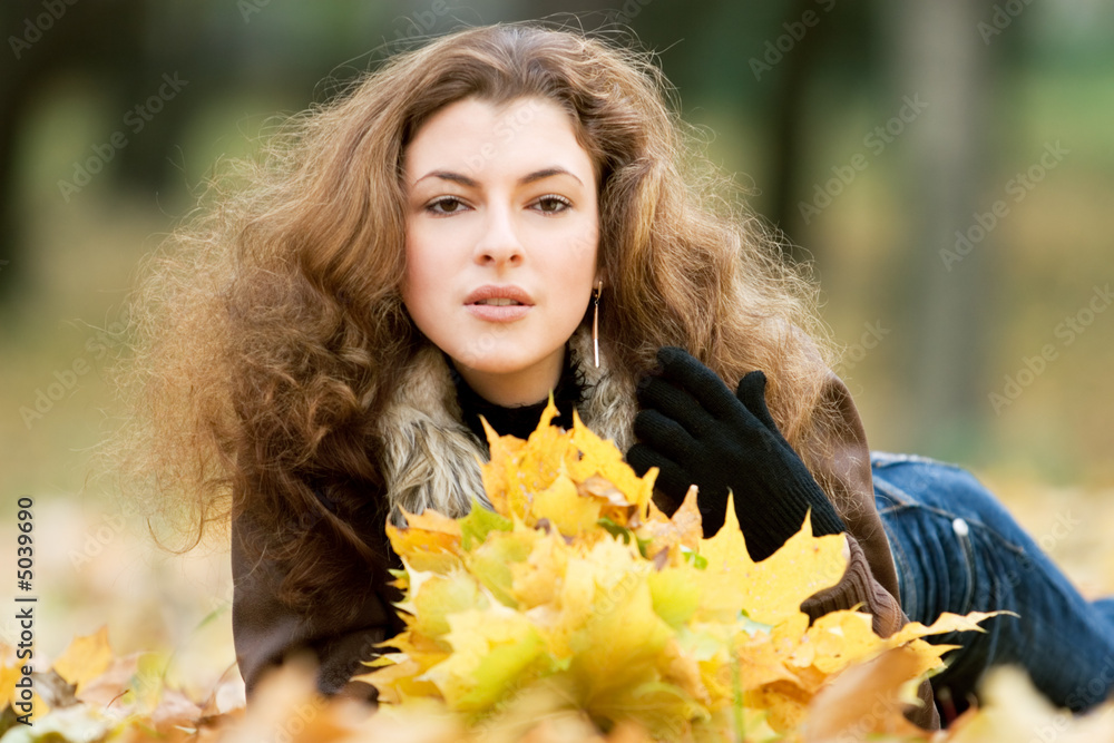 young woman in the park young woman in the park