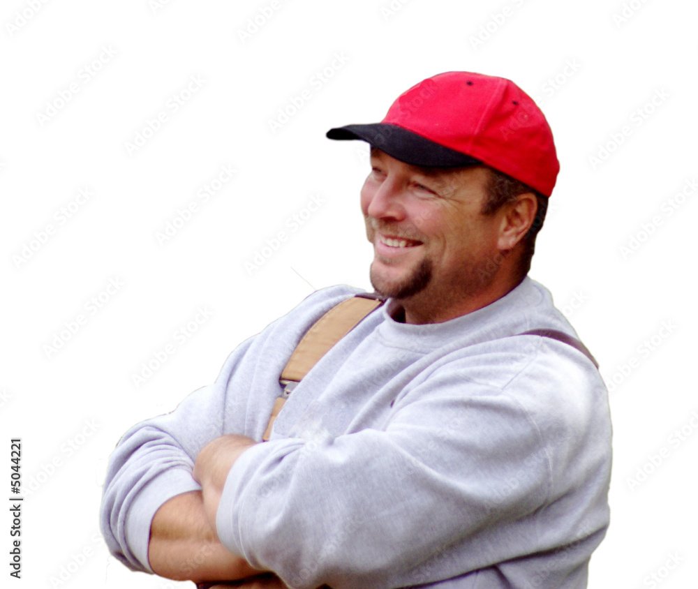 Smiling construction worker Smiling construction worker