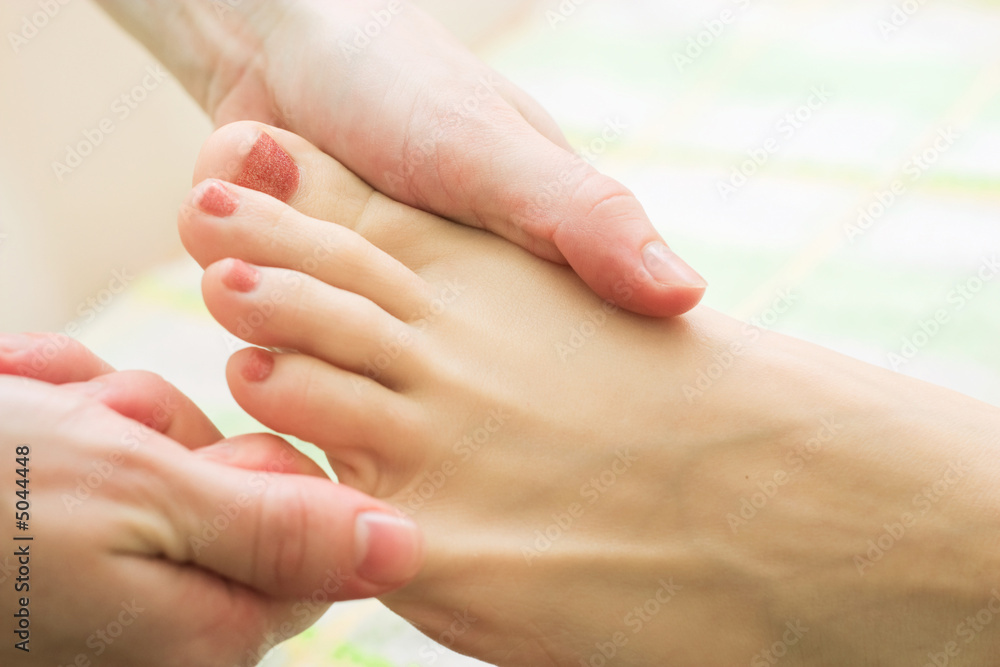 Naklejka premium feet massage