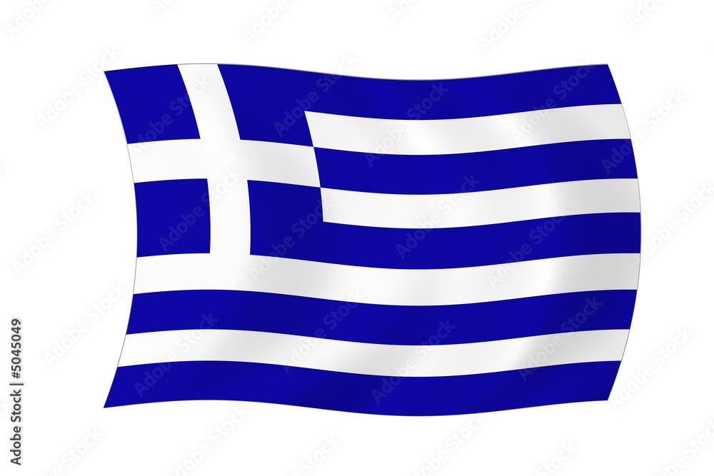Griechische Flagge Stock Illustration