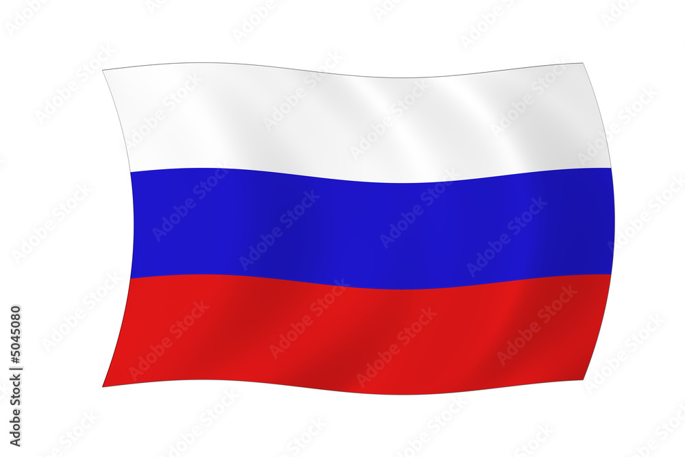 Russische Flagge Stock Illustration