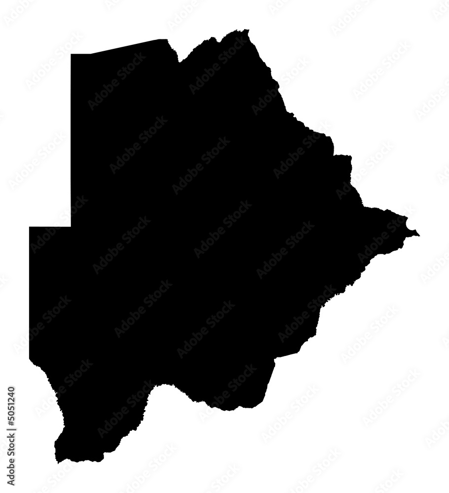 map of Botswana map of Botswana