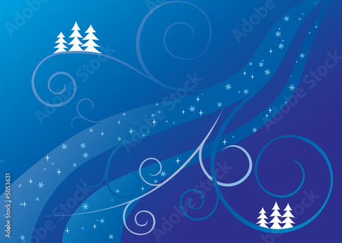 blue christmas background