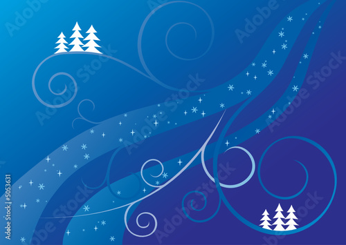 blue christmas background