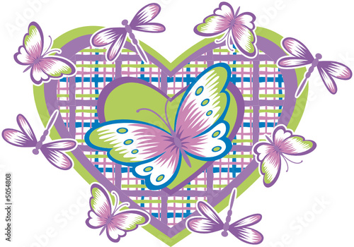 corazon y mariposas