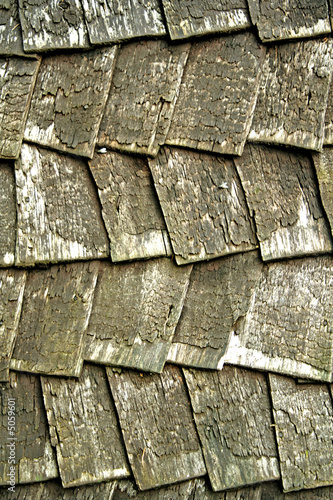 old wooden roof 