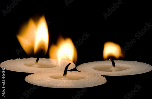 Flickering candles