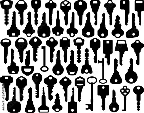 Assorted Key Silhouettes