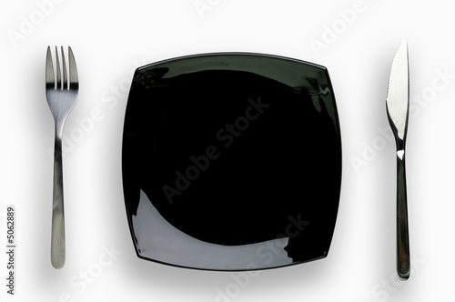 Place setting with clipping path