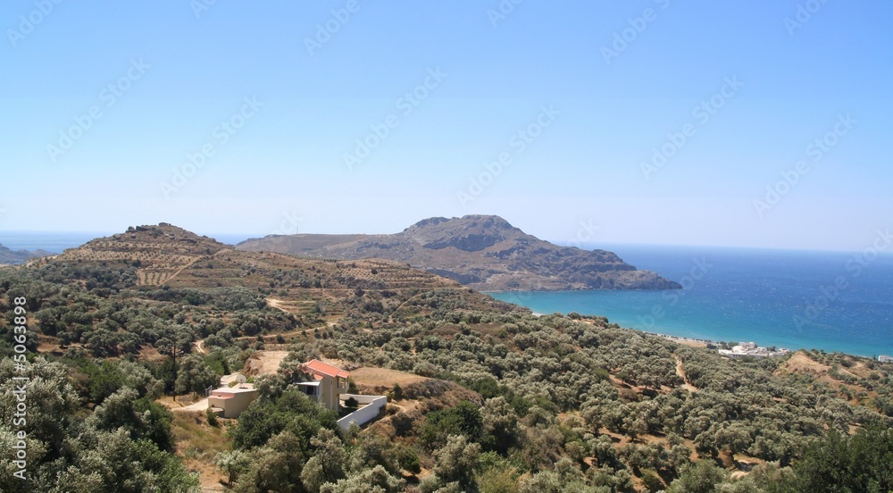 Baie de Plakias en Crète