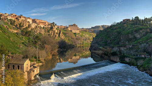 The Tagus River flows through Toledo, Spain