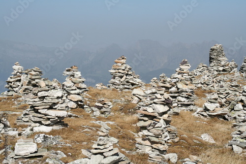 steinhaufen auf dem pizol photo