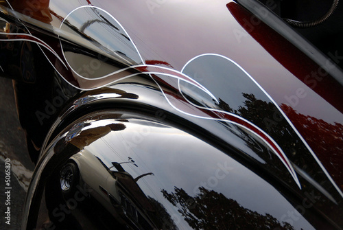 custom pinstripe car