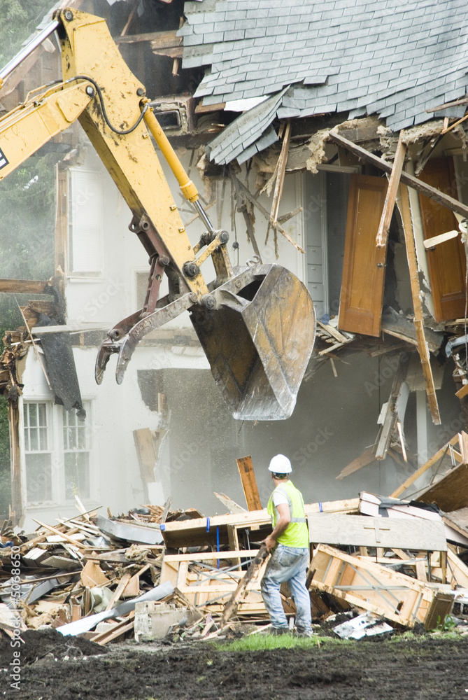 Fototapeta premium building demolition 5