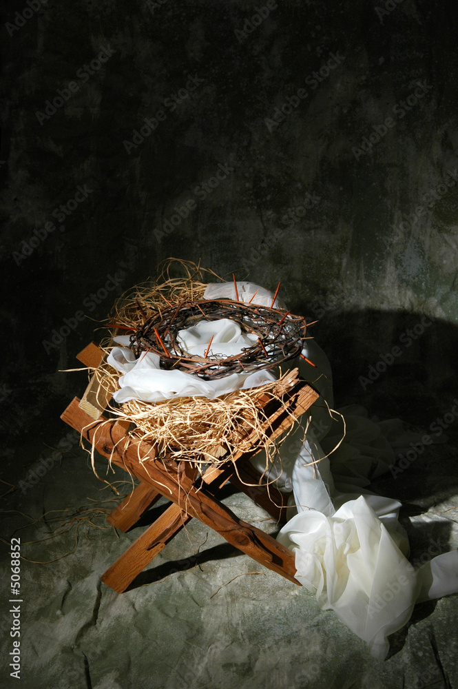 Fototapeta premium Manger With Crown of Thorns