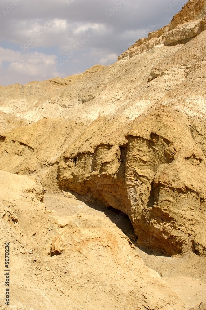 arava desert - dead landscape, stone and sand