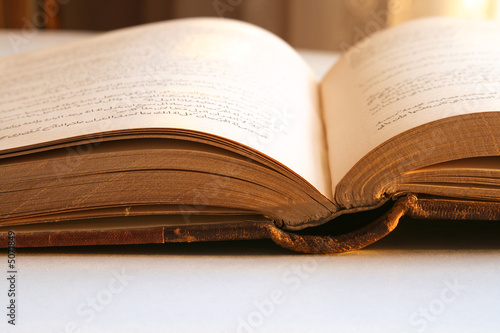 Old Open Book - Arabic Script