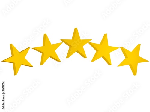 Cinco estrellas 3D