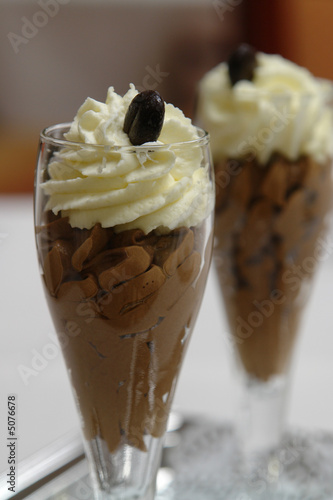Chocolate mousse dessert