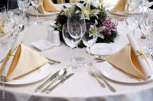Wedding diner table