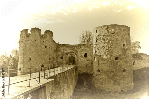 Ancient castle in Russia, Koporie, Saint-Petersburg