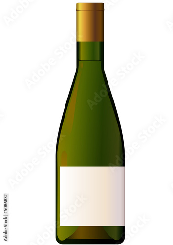 Bouteille de vin blanc