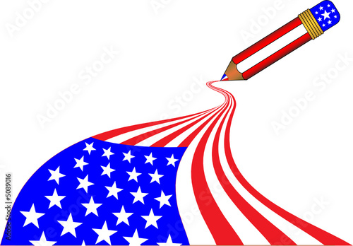 Magic Pencil - USA (vector)