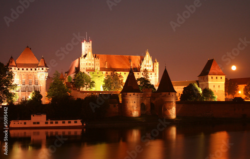 Old Teutonic castle in Malbork, Poland