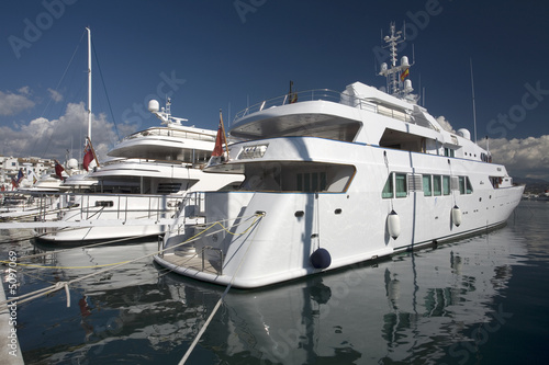 Ultra luxury yachts © a4stockphotos