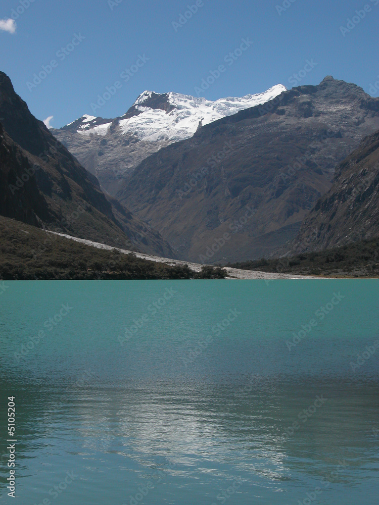 High-altitude lake in Peru