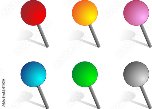 Lot de punaises vectorielles