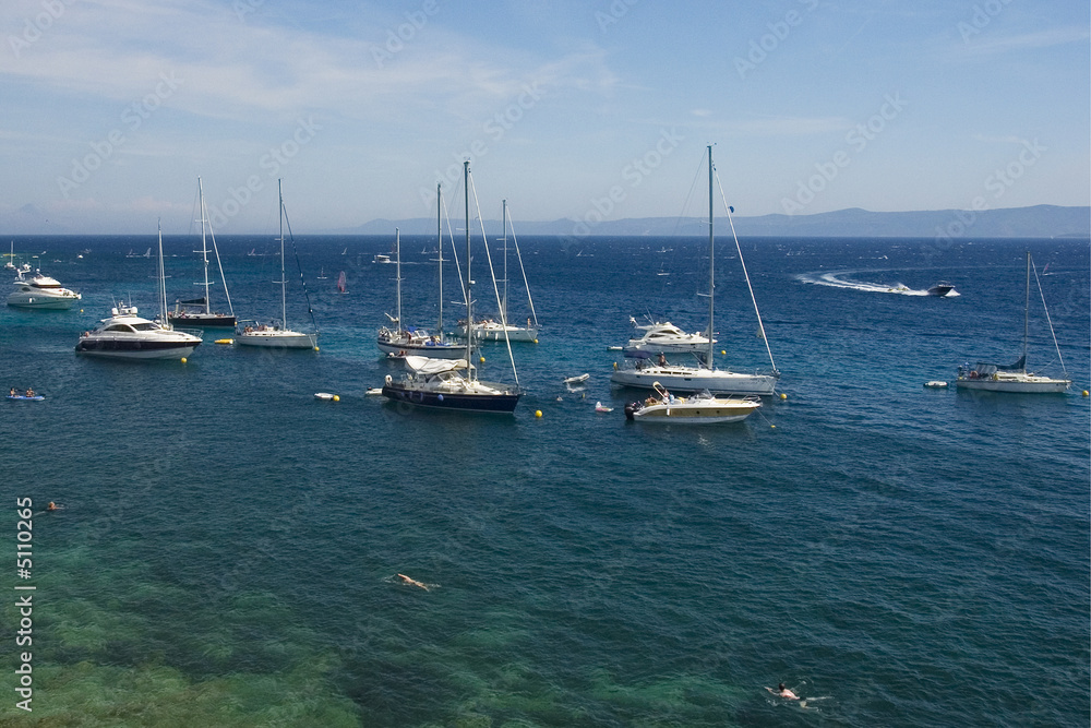 Boats on the adriatic sea