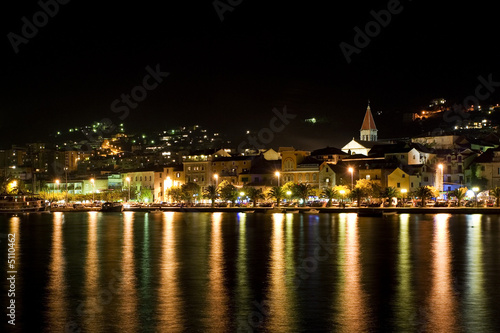 Makarska at night (Croatia)