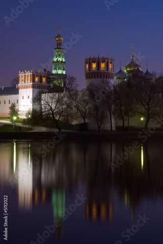 Novodevichiy monastery in twilight