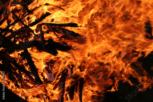 Photography A raging bonfire