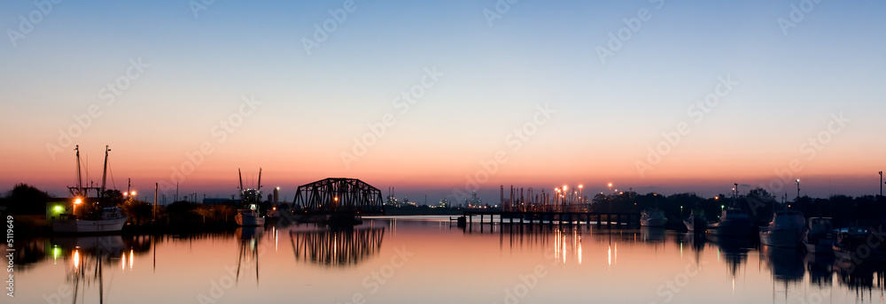 Harbor Panorama at Dawn