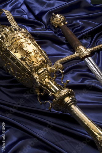 Ceremonial sword and mace