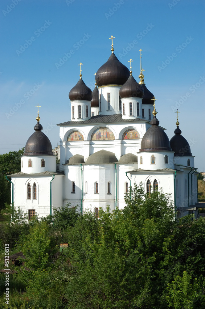 The cathedral in citadel of Dmitrov town The cathedral in citadel of Dmitrov town