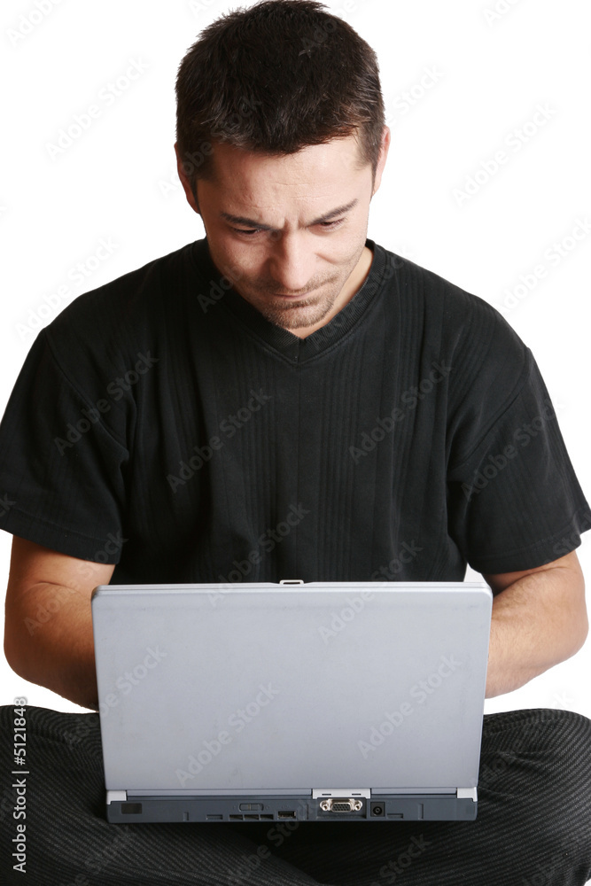 Businessman with computer Businessman with computer