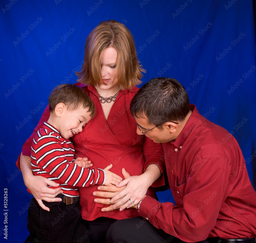 Father and Pregnant mother with Son Father and Pregnant mother with Son