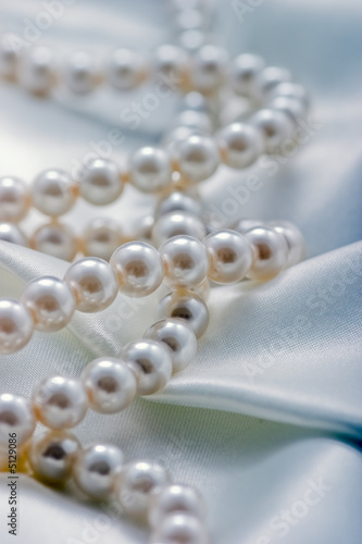 Pearls in satin