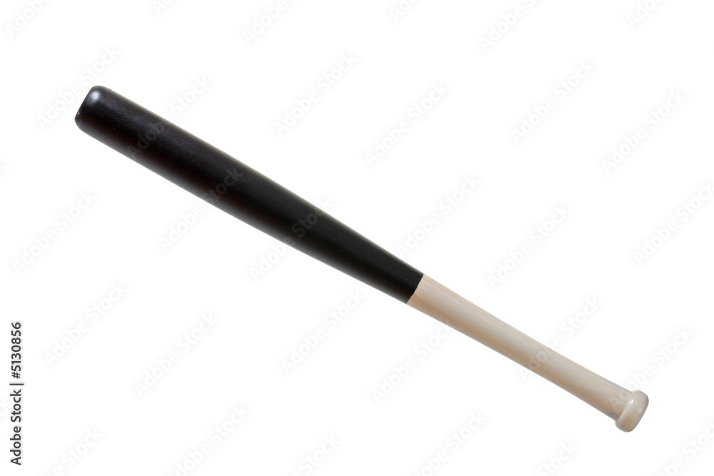 Baseball bat against white background Baseball bat against white background