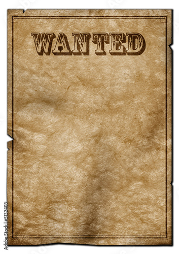 Leinwand Poster wanted