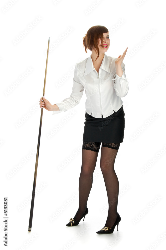 mischievous brunette