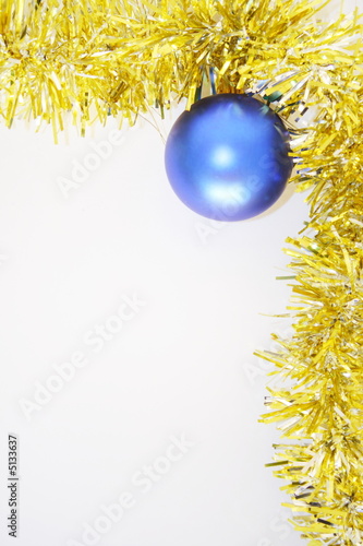 christmas frame with bulb