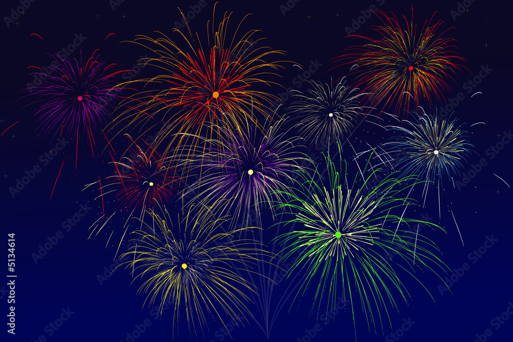 Fototapeta premium Fuochi d'artificio